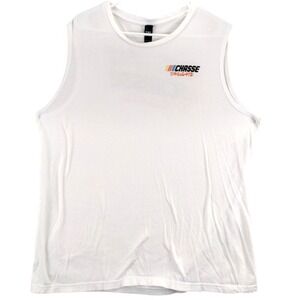 CHASSE Tailgate Mens White Sleeveless Tank Top Graphic Tee XL